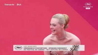Elle Fanning in Cannes short MP4 video