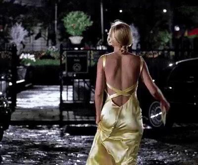 Kate Hudson yellow dress GIF