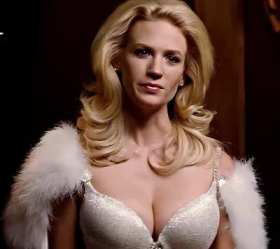 January Jones, a blonde bombshell. short MP4 video