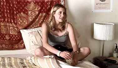 Greta Gerwig as Florence Marr, talking short MP4 video