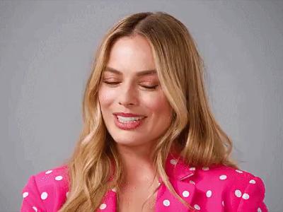 Cillian Murphy and Margot Robbie chat on Variety GIF