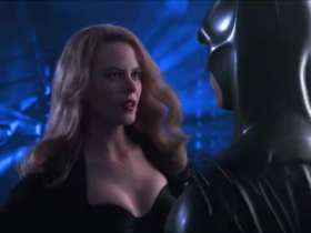 Nicole Kidman takes off her coat in front of Batman short MP4 video