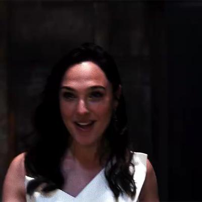 Gal Gadot is all smiles in "Red Notice"
