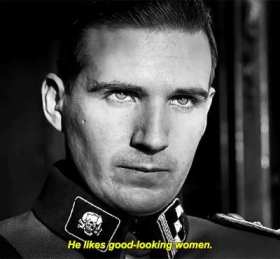 Ralph Fiennes in the 1993 film Schindler's List short MP4 video