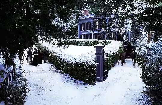 Little Women (1994) carriage in the snow