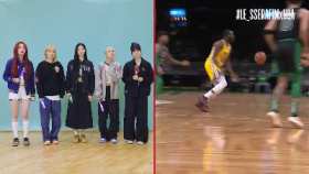 Korean girl group LE SSERAFIM imitates Curry's dance short MP4 video