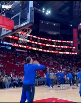 The hidden function of the NBA live big screen was unlocked by Luka today​​​ short MP4 video