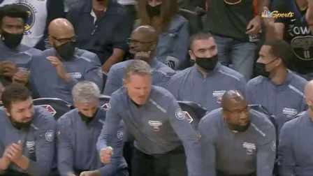 Steve Kerr waving passionately short MP4 video