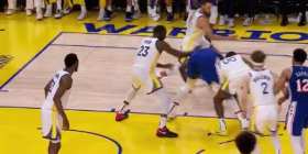 Joel Embiid injury moment vs. Warriors short MP4 video