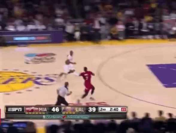 LeBron James and Dwyane Wade alley oop short MP4 video