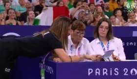 Claudia Mancinelli, head coach of the Italian rhythmic gymnastics team short MP4 video