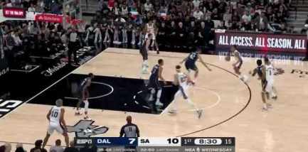 Victor Wembanyama scores his first goal in NBA career short MP4 video