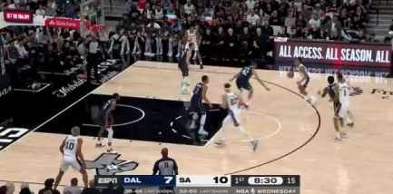 Victor Wembanyama scores his first goal in NBA career short MP4 video
