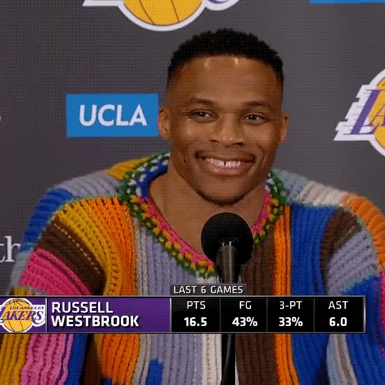 Russell Westbrook wink