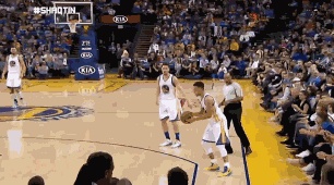 Curry and Thompson GIF