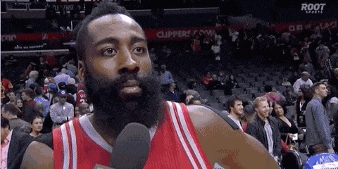 Harden rolled his eyes GIF