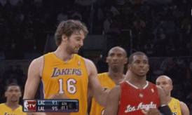 Paul touches CP3's head GIF