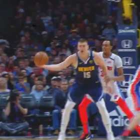 Jokic has broken Chamberlain's single season center assist record (702) this season. short MP4 video