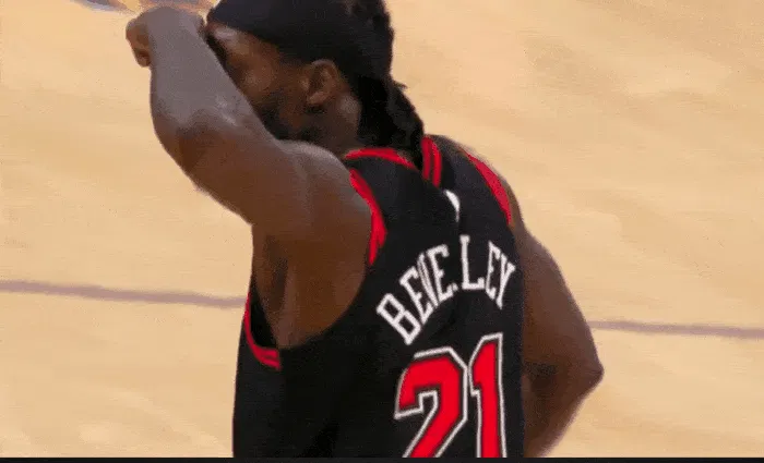 Patrick Beverley pinched his nose and mocked the Lakers for playing stinky