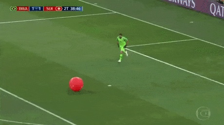 balloon and goalkeeper GIF