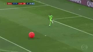 balloon and goalkeeper GIF