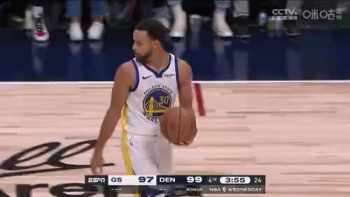 Stephen Curry puts the ball at the free throw line short MP4 video
