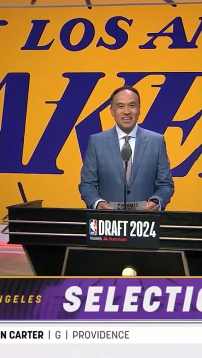 Lakers pick Bronny James in NBA draft