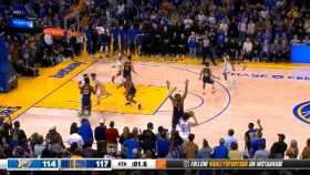 Warriors vs. Thunder, Chet Holmgren ht a three pointer at the buzzer short MP4 video