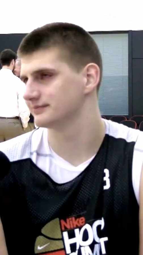 Young Nikola Jokic interviewed short MP4 video