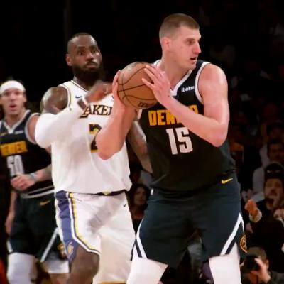 James steals Jokic and dunks on fast break