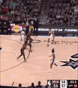 Victor Wembanyama alley oop dunk GIF