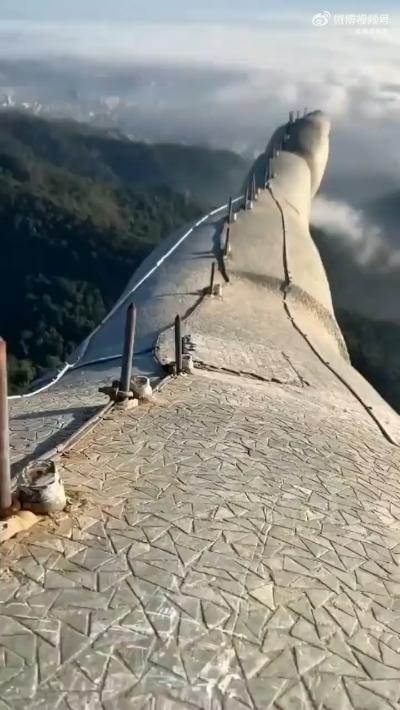 View from the outstretched arms of Christ the Redeemer in Rio de Janeiro.