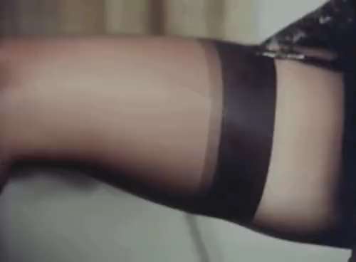 sexy black pantyhose short MP4 video