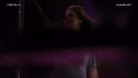 Lana Del Rey performs a pole dance at Coachella. short MP4 video