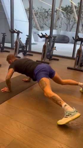 Beckham workout video taken by Victoria short MP4 video