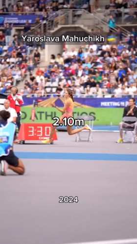 Ukrainian athlete Yaroslava Maguchykh set the latest world record short MP4 video