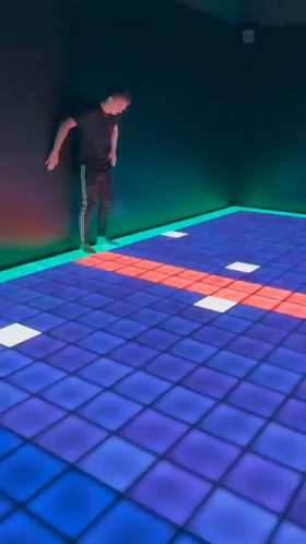 Touch game with stepping on it short MP4 video