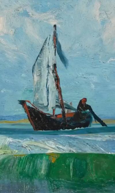 Vincent van Gogh went to the Mediterranean in the boat he painted