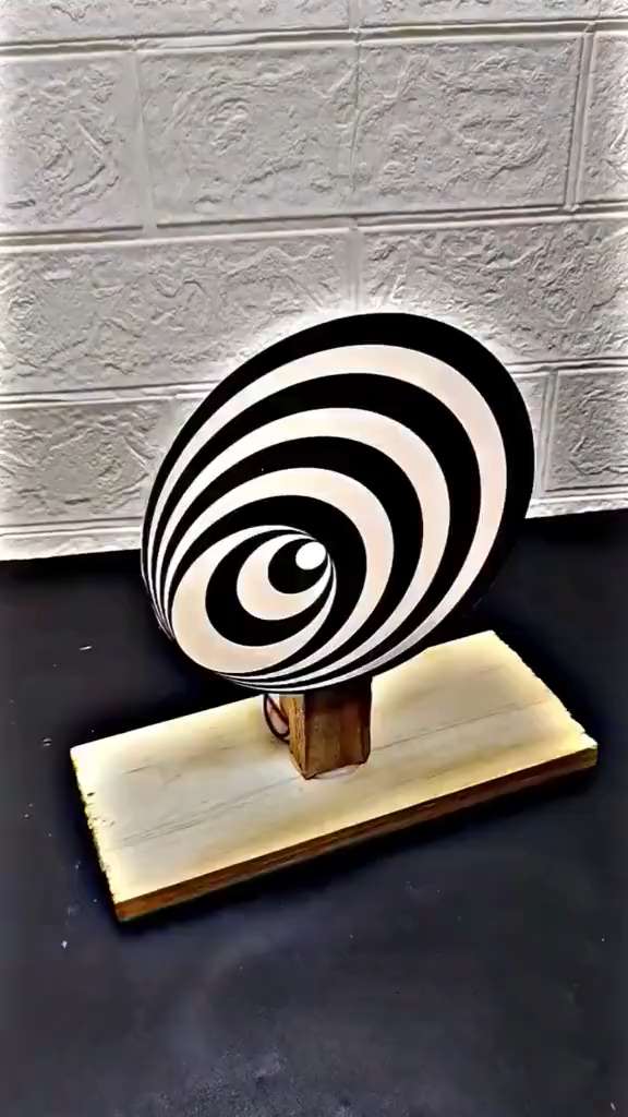 A small device that creates optical illusions