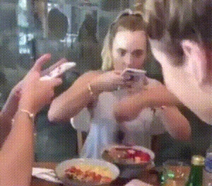 You can do this when eating with someone who must take pictures first
