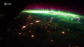 The magical Northern Lights from the perspective of the International Space Station short MP4 video