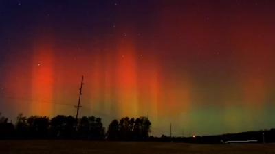 Wisconsin's colorful aurora