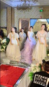 Bridesmaids dancing GIF