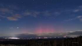 Aurora photographed in Hokkaido short MP4 video