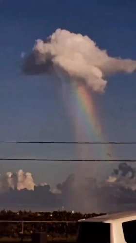 Rainbow tail cloud short MP4 video