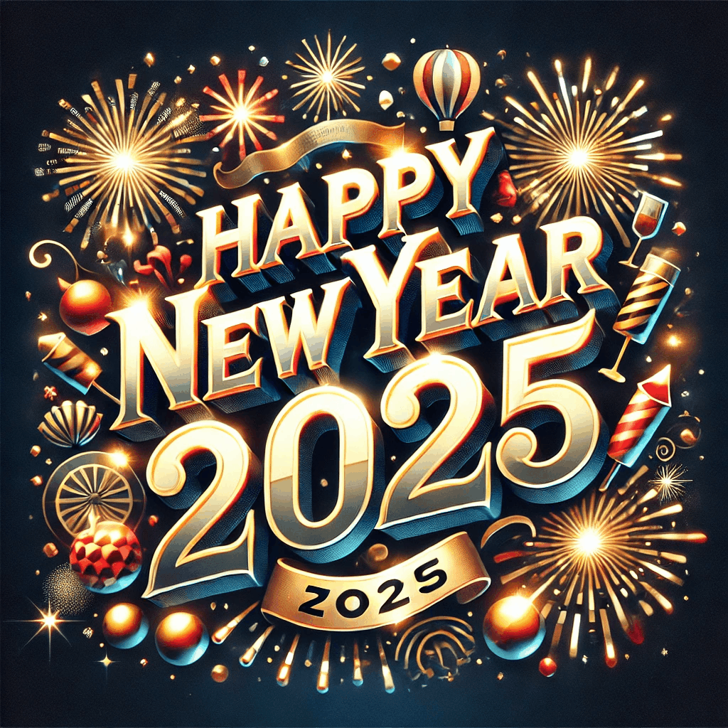 Happy New Year 2025 GIF, maked by chatgpt GIF