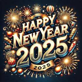 Happy New Year 2025 GIF, maked by chatgpt GIF