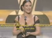 catherine zeta jones hormones GIF by The Academy Awards GIF