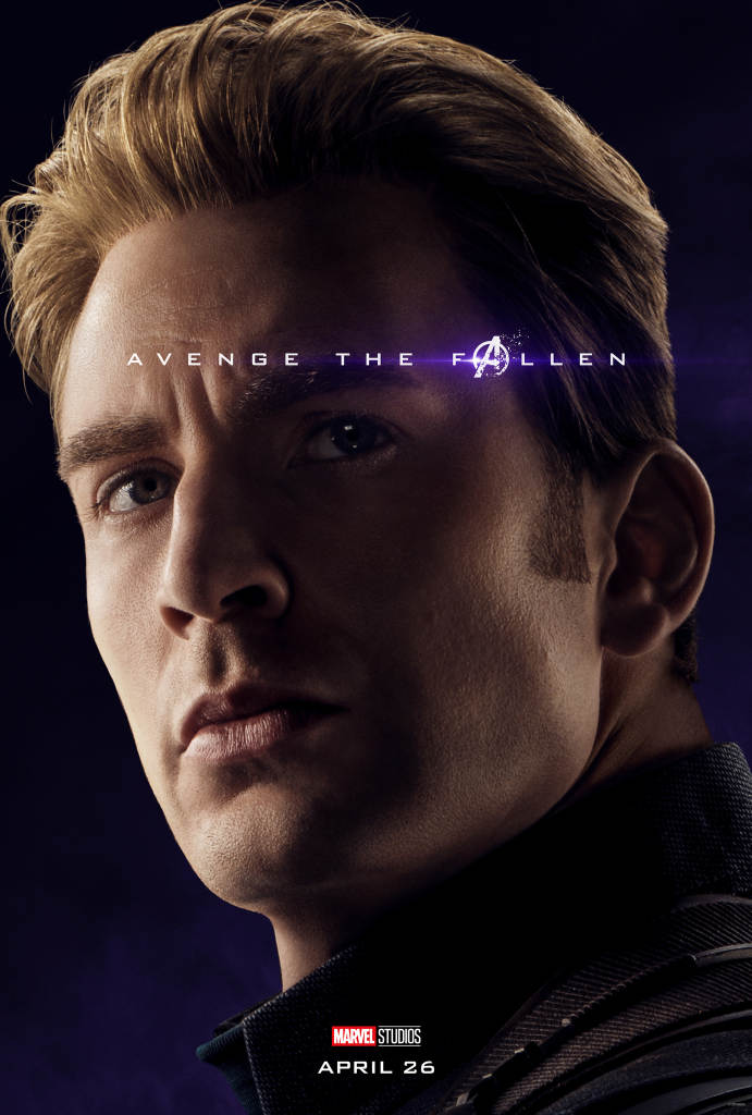 Chris Evans Movie Poster Avengers Endgame 2019 Star