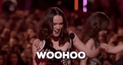 woo hoo daisy ridley GIF by MTV Movie & TV Awards
